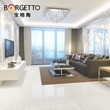 宝格陶瓷砖 地砖800x800客厅卧室 灰白仿木纹地板砖600x600抛光砖