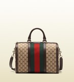 法国代购Gucci女包女士枕头包手提包 条纹 拉链 圆筒包 247205
