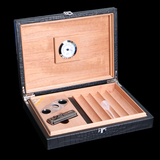 cohiba高希霸雪茄盒便携套装剪刀火机保湿盒套装鳄鱼皮纹雪茄烟盒
