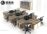 苏州办公家具简约组合屏风工作位4六人位员工隔断新款职员办公桌