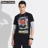美特斯邦威短袖t恤男2016夏装新款男装MTEE蝙蝠侠超人英雄226385