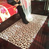 【天天特价】客厅卧室地毯豹纹 床边书桌暖脚地垫 浴室吸水脚垫