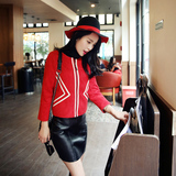 小香风春装新款韩版大码长袖小西装修身百搭上衣短外套女学生夹克