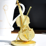 元贞乐器 金属 DIY拼装3D乐器模型 小提琴 摆件 装饰品 有折扣