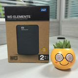 原装正品wd/西部数据 Elements 2t 移动硬盘3.0 2tb新元素usb3.0