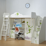 儿童高低床 1.2米 1.5米上下儿童家具组合床 多功能储物彩色卡通