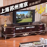 现货欧式电视柜法式地柜田园美式实木电视机柜卧室客厅组合家具