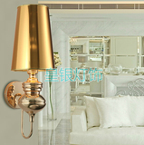 欧式后现代金银黑白创意艺术壁灯 酒店包间卧室客厅KTV过道灯具