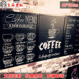 挂式磁性小黑板星巴克咖啡餐厅奶茶店铺价目表复古黑板展示菜单牌