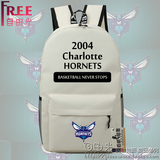 NBA篮球夏洛特黄蜂队运动双肩背包 林书豪男女学生学院风帆布书包
