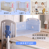 婴儿小床环生儿童床便携睡篮铁床推车床睡床带滚轮S2V