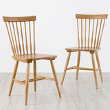 北欧实木餐椅美式乡村餐椅橡木餐椅欧式 时尚简约现代餐椅