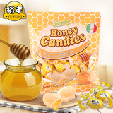 意大利进口woogie蜂蜜味夹心糖果内含欧洲天然蜂蜜大袋独立小包装