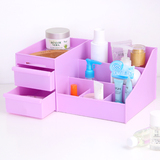 创意大号化妆品收纳盒办公桌梳妆台桌面抽屉式置物架塑料整理盒箱