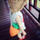 韩国儿童立体胡萝卜包包 男女童斜挎包 宝宝可爱装饰零钱小包