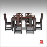 红木餐桌老挝大红酸枝长方形餐桌交趾黄檀明式餐台红木实木西餐桌