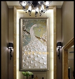 数字手绘抽象油画现代客厅玄关走廊装饰画壁画大幅diy自制欧式布