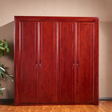 现代简约卧室木质开门板式衣橱组合整体大衣柜简易实木家具三四门