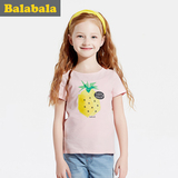 巴拉巴拉女童短袖t恤中大童上衣童装2016夏装儿童学生T恤多色可选