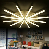 客厅欧式吸顶灯圆形创意LED简约现代亚克力太阳花风车卧室书房灯
