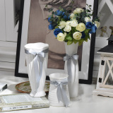 白色陶瓷花瓶现代简约日式可爱宜家风格小号家居家饰必备商务花器