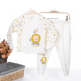 三木比迪婴儿内衣和服2015秋冬款超柔夹丝提花系带弧形和服套