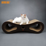 田田猫 创意大型瓦楞纸猫抓板猫玩具猫抓床猫家具磨爪猫用品包邮