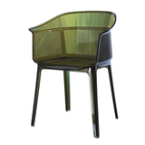 热销透明亚克力彩色椅子样板房塑料钻石盔甲宜家扶手水晶时尚餐椅