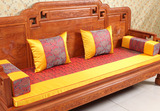 中式红木家具绸缎真丝沙发坐垫罗汉床垫方枕靠包靠枕抱枕