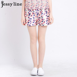 jessy line2016夏装新款 杰茜莱百搭潮流印花时尚休闲短裤 女热裤