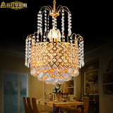 格灯堡欧式led水晶吊灯 现代圆形金色奢华客厅灯卧室餐厅灯具灯饰