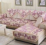 简约现代四季防滑真皮沙发垫垫子欧式布艺通用组合沙发巾抱枕靠垫