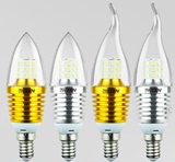 LED尖泡蜡烛泡拉尾灯泡5W7W9W12W高亮度360度发光水晶吊灯灯泡E14
