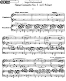 拉赫玛尼诺夫 d小调第三钢琴协奏曲 Op.30 双钢琴谱 五线谱