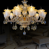 欧式奢华锌合金水晶吊灯新古典后现代客餐厅卧室大厅酒店工程灯具