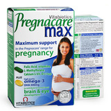 英国Pregnacare Max 孕妇超强营养 叶酸+维生素+鱼油 plus增强版