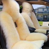 冬季汽车纯羊毛坐垫皮毛一体座垫 羊皮豪华垫子 新款汽车垫子座套