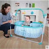 正品婴儿电动床摇篮床/宝宝自动摇床多功能儿童便携可折叠带音乐b