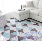 欧式现代长方形手工地毯水洗客厅茶几地毯衣帽间地毯走廊玄关地毯
