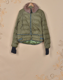 2015年新款专柜正品品牌女冬装保暖毛领假两件套羽绒棉衣棉袄B862