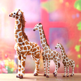 仿真长颈鹿毛绒玩具超大号动物玩偶生日礼物创意家居摆件模型道具
