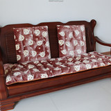 红木沙发坐垫加厚 毛绒卡通 皮沙发垫子 实木长椅垫冬季座垫纯色
