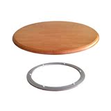 实木餐桌圆桌转盘实木圆桌转台转桌圆形桌面橡木转台转桌玻璃转盘