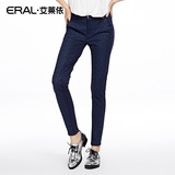 艾莱依2016春装新款修身女装韩版刺绣显瘦小脚裤潮ERAL38006-ECAA