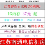 国内vps江苏电信云服务器租用主机1G内存四核5M独享月付独立ip