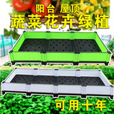 阳台种菜盆 长方形花盆塑料种植箱 特大号地面盆栽种菜箱树脂花箱