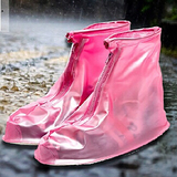 松舟创意 女式平底高档防雨套防污鞋套 加厚耐磨橡胶底可反复使用
