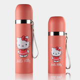 韩国创意卡通儿童hello kitty猫保温杯女孩粉红色中学生水杯瓶子