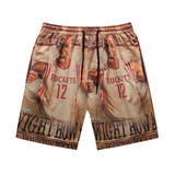 火箭队 Rockets 12号霍华德短裤男士网格透气运动裤球裤沙滩裤子