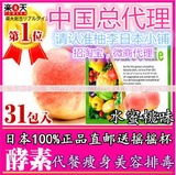 日本代购日本直邮青汁蜜桃味满腹代餐酵素粉孝素果蔬代餐粉31小袋